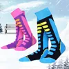 Kids Socks Winter Children Ski Long Socks Snowboarding Hiking Skiing Soccer Elastic Kids Outdoor Running Socks Lengthen Thicken 230721