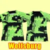 23/24 Wolfsburg Soccer Jersey 2023 Home Ginczek SteffenシャツRoussillon Mehmedi Mbabu Brooks Arnold Weghorst Uniorm 2024トレーニングトラックスーツ