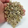 3 94 paars dubbele druppels bloem groep strass kristal broche speld Pendant189R