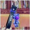 Keychains Lanyards Resin Cartoon Bear Key Chain Animal Perfect Keyring Pvc Acrylic Anti-Lost Car Pendant Holder Daily Jewelry Acce Dh0Jp