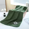 Handdoek 1Pc 35x75cm 3D Bloem Geborduurde Opknoping Hand Coral Fleece Thuis Zachte Badkamer Douche Washandje