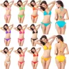 Moda bandaż kobiety stroju kąpielowa seksowna dziewczyna bez pleców bikini set Summer Beach Bathing Suit Female Party Swimodear305i