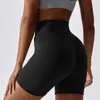 Shorts feminino sem costura Jacquard Yoga Bubble Favo de mel Meia-calça academia push up corrida cintura alta fitness