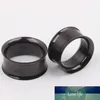 Mix 5-20mm 72pcs Stainless Steel black Ear Tunnel Body Jewelry double Flare Flesh Tunnel internally threaded312D