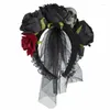 Headpieces Halloween Crâne Bandeau Pour Femmes Jour Des Morts Gothique Goth Headpiece Punk