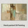 Färgglad abstrakt målning på Canvas Peninsula Art Unikt handgjorda konstverk Heminredning