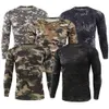 Männer T-Shirts Männer Cloing Herbst Frühling Langarm Taktische Camouflage T-shirt Qui Dry Military US Army Combat Shirts J230721