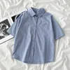 Women's Blouses Plus Size Loose Women Shirt 2023 Summer Solid Short Sleeve Womens Tops And Office Turn Down Collar Female Tunic