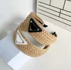 Clip per capelli Barrette Designer di lusso Lumo bordo largo fascia triangolo marchio lettere paglia che intreccia la banda per capelli famosa fascia per la testa di testa bianca per capelli bianchi.