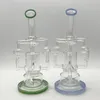 12 -Zoll -Recycler Glas Bong beliebte hochwertige Wasserrohre Perc Glass Bong Großhandel für Erwachsene