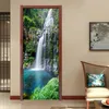 Wall Stickers 3D Po Wallpaper Waterfall Nature Landscape Door Sticker PVC Waterproof Selfadhesive Mural Papel De Parede Home Decor 230720