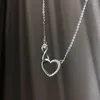 Подвесные ожерелья Женщины Циркон Бесконечный Любовь Сердце Ожерелье мод