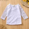 Clothing Sets Newborn Infant Baby Girls Clothes Set Lace Flower Tops Shirt+Pants Outfits Sets Winter clothes for children kids clothing Z230721