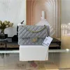 Premium sikje kaviaarhuid luxe designer handtas klassieke flip tas dames merk tas meerkleurige lederen schoudertas bag223S