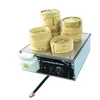 KA500D-4 220 V 110 V Mini máquina de vapor de pão chinês comercial vaporizador de alimentos de aço inoxidável com 4 saídas de vapor 339P