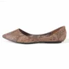 Dress Shoes BEYARNELadies European and American style Snake Texture Plus size Pointed toe Women Single Casual Flats Dancing KvollshoesE520 L230721