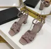 2023New Straight Button Strap sandalen gesp met zichtbare teen dik met Sexy naakt sandalen Party Comfortabel wandelen Sandaal EU 35-42