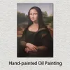 Figura Arte em tela Mona Lisa I Arte de Leonardo Da Vinci feita à mão para decoração clássica de casa
