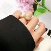 Anéis de casamento Moda Ring Butterfly Ring de 18K de cobre feminino, aço inoxidável banhado a ouro para as jóias que vendem noivado