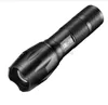 HOT 2000LM XM-L T6 LED ZOOMABLE 18650 Ficklampor Torch Focus Lamp Portable Zoom Dimmer ficklampor Lampor 5 Mode kraftfullt självförsvar utomhusfackla ljus