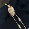 Mode Luxus Halsketten Designer Schmuck Titan Stahl Schlangenkopf Anhänger Halskette Für Männer Hip Hop Schlüsselbein Ketten