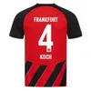 2023 2024 Eintracht Frankfurt Voetbalshirts Uniformen KOSTIC Jovic 23 24 KAMADA FERNANDES DE GUZMAN rood SILVA heren kindertenue Voetbalshirts beker S-2XL Thuis Uit derde