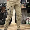Heren broek camouflage marine broek achter Y2k tactische militaire goederen Techwear hoge kwaliteit outdoor hiphop werk stapelen platte dles 230720