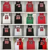 SL 23 Michael Jor Dan Bu Scottie Pippen Basketball Jersey Chicagos Dennis Ro D Man Mitcand Ness Throwback Red White Black Green Size S-XXL