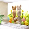 Carpets Colored Easter Egg Print Home Decoration Wall Hanging Tapestry Fabric Carpet Bedroom Wall Hanging Tapestry R230720