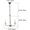 Lampadari Candela industriale Lampadario in ottone nero Catena sospesa per cucina Isola Sala da pranzo Illuminazione domestica