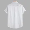 メンズカジュアルシャツティーメンサマートップシャツプリントプリント半袖ターンダウンカラーファッションクールロングコットンチュニック