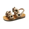 Sandalen Mode Mädchen Strand Casual Lotus Blatt Bequeme Weiche Boden Haken Schleife Schuhe Für Kinder Kinder Kleinkind Wohnungen 230720