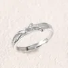 Cluster Anneaux Cyue Européenne Fine Branche Arbre Vigne Couple S925 Bague En Argent Sterling Clair CZ Bijoux Pour Femmes Cadeau