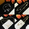 Fashion Women Necklace Choker Chain 18K Gold Plated Plated Stainless Steel Designer Letter Necklaces Bracelet Wedding Jewelry Accessories No Box