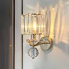 Candeeiro de parede Candeeiros de cristal nórdicos Sala de estar Luxo Decoração minimalista Quarto Fundo de cabeceira Arandelas Luzes Iluminação