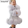 Down Coat Winter Jacket Kids Girl Parkas Cute Warm Wedding Faux Fur Coat For Girls Children Winter Clothes Soft Party Baby Girl Coats 2109114136277 Z230721