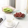 Plates Household Transparent Five Star Fruit Plate Creative Fashion Europea Plastic Dishes Decoration And Table Accessories