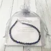 MG0148 Whole Ntural Lapis Lazuli Fußkettchen Handamde Stein Damen Mala Perlen Fußkettchen 4 mm Mini Edelstein Schmuck2641