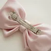 Fashion High Quatity Satin Big Bow Hairpins Popular Hair Clip Women Sweet Solid Three-layer Bow Drape Hairgrip Accessories