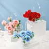 Vaser bärbara repor motstånd med handtag rundade hörn blomma lådan vardagsrum dekor present fodral