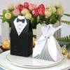 Embrulho para presente 50/100 pçs Noiva e Noivo Casamento Lembrancinhas e Presentes Bolsa Caixa de Doces Faça Você Mesmo Com Fita Decoração de Casamento Lembranças Suprimentos para Festas 230720