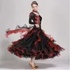 Trajes de palco Trajes de dança de salão padrão Vestidos de competição de dança Trajes de tango Vestido Foxtrot Valsa Rumba