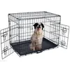 Hondenhokken Kennels Accessoires 42 2 Deuren Draad Opklapbaar Huisdierkrat Kattenkooi Kofferkennel Box met dienblad Drop Delivery Home Garde Dhq6U