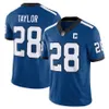 28 Jonathan Taylor 2023 Indiana Nights Football Jersey Colts Anthony Richardson Quenton Nelson Darius Leonard Michael Pittman Gardner Minshew II Pierce Thomas II