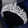 Wspaniała księżniczka Big Wedding Crowns Bridal Jewel Headpiece Tiaras for Women Silver Metal Crystal Rhinestone Baroque Hair Headban257n