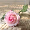 Fleurs décoratives artificielle Rose multicolore Simulation décoration de la maison tissu de soie rouge fausse plante fête fournitures de mariage ornements