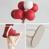 Decorative Objects Figurines Modern Cute Balloon Girls Resin Ornaments Home Decor Crafts Statue Office Desk Decoration Bookcase Sculpture Craftsd 230721