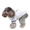 Vêtements pour chiens pyjamas pour animaux de compagnie avec capuche séchage rapide peignoir doux vêtements de nuit pour petits chiens garçon fille