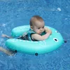 Toy Tents Heccei Mambobaby Själv-inflerande Baby Swim Float med Canopy Est Compressible Folding Pool Float Soft Waterproof Swim Trainer 230720