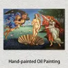 Arte religioso Sandro Botticelli pintura nacimiento de Venus pintado a mano arte clásico decoración del hogar